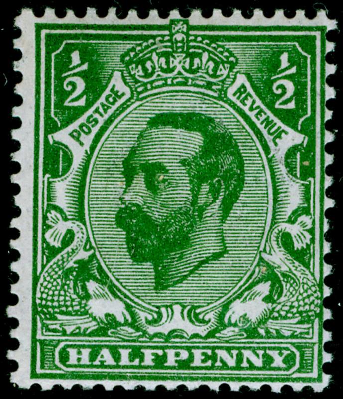 SG323, ½d bluish green, DIE A, LH MINT. Cat £300. RPS CERT.