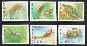 Bulgaria 3937-42 - Mint-NH - Crabs / Crustaceans(1996) (cv $5.40)