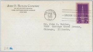 65628 UNITED STATES USA -  FDC COVER  1939: Scott   # 852 - GOLDEN GATE