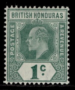 BRITISH HONDURAS EDVII SG84, 1c grey-green & green, M MINT. Cat £20. ORDINARY