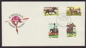 Australia 691-694 Horses U/A FDC