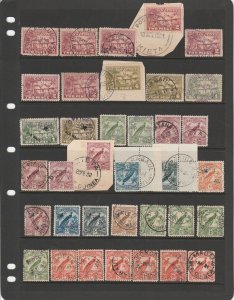 NEW GUINEA Postmarks 1925-39 accumulation. SG cat £765+, plus premium scarce.