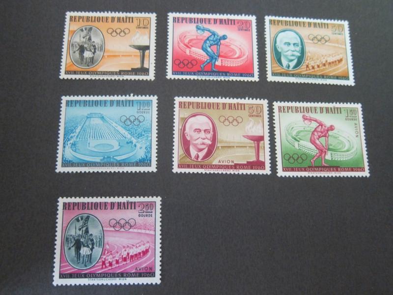 Haiti 1960 Sc 462-5,C163-5 set MNH