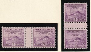 1935 Sc 752 Newburgh Farley XF horizontal & vertical gutter pairs NGAI (C5