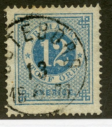 Sweden, Scott #22, Used