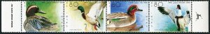 Israel 1025 ad strip, MNH. Michel 1131-1134. Ducks ,1989.