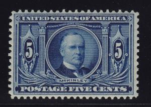 326 VF original gum never hinged with nice color cv $ 200 ! see pic !