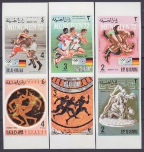 1972 Ras Al Khaimah 788b-793bPaar 1972 Olympic Games in Munich 20,00 €