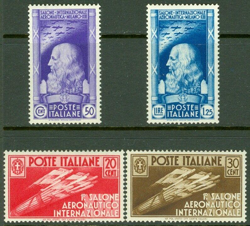 EDW1949SELL : ITALY 1935 Scott #345-48 Complete set. VF MNH Very Fresh. Cat $830