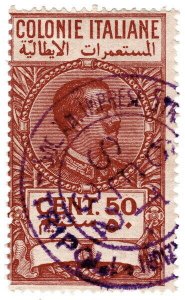 (I.B) Italy (Libya) Revenue : Marca da Bollo 50c (1923) error of colour