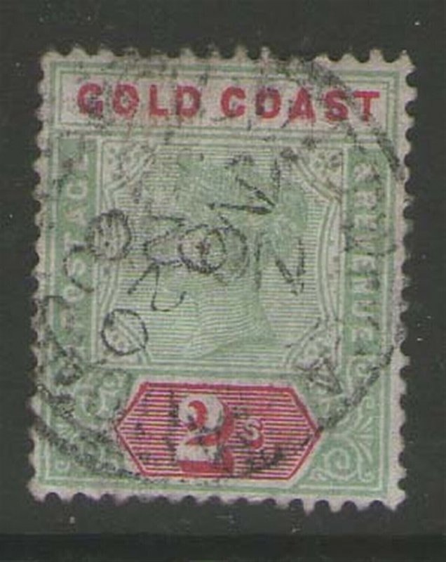 Gold Coast 1900 QV 2sh Sc 33 FU
