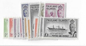 Fakland Islands  Sc #107-120  set of 14 OG VF
