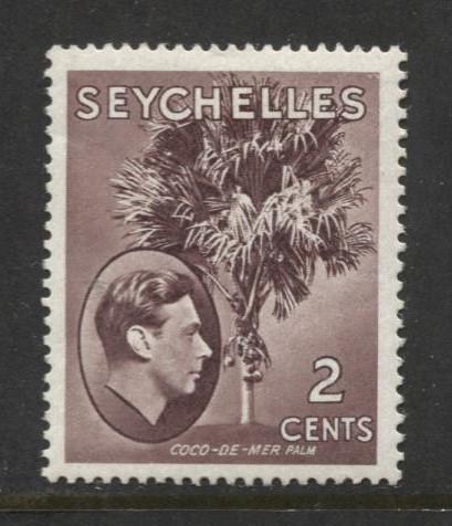 Seychelles - Scott 125 - KGVI Definitive -1938 -MVLH - Single 2c Stamp