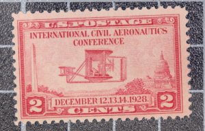 Scott 649 - 2 Cents Civil Aeronautics - Nice Stamp MNH - SCV - $1.75