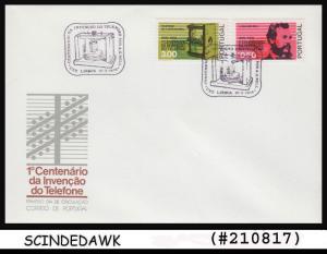 PORTUGAL - 1976 1st CENTENARY OF TELEPHONE INVENTION - FDC