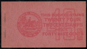 USA #634d BK81 COMPLETE BOOK, VF NH, post office fresh nice color! 