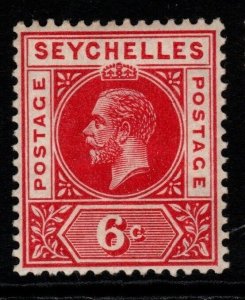 SEYCHELLES SG73 1913 6c CARMINE-RED MTD MINT