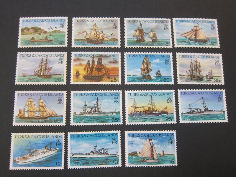 Turks & Caicos Islands 1983 Sc 578a-92a P14 set MNH