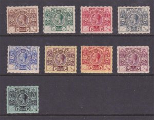 Bermuda 1921 KGV Sc 71-79 set MH