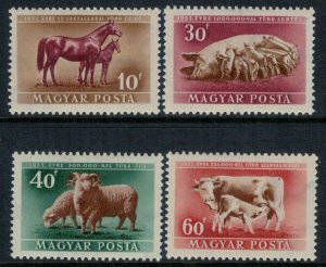 Hungary #929-32*  CV $5.10  Farm Animals