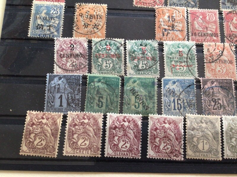 French Colonies mixed early stamps A12892