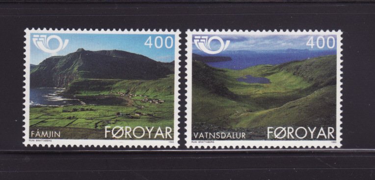 Faroe Islands 280-281 Set MNH Tourism, Scenes (A)