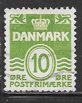 Denmark 94: 10o Numeral and Wavy Lines, used, F-VF