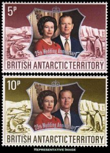 British Antarctic Territory Scott 43-44 Mint never hinged.