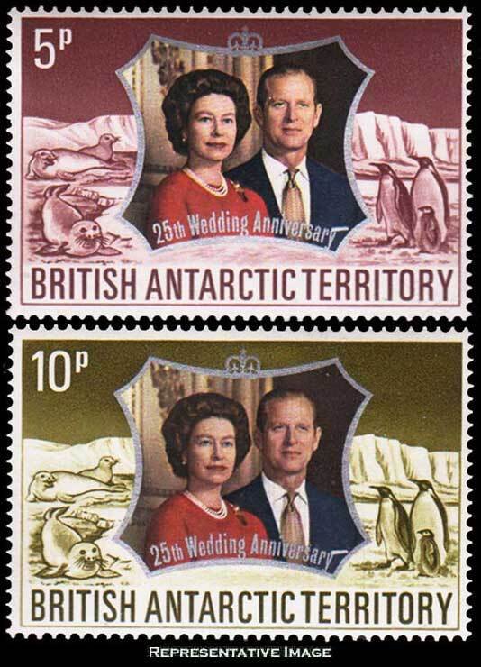 British Antarctic Territory Scott 43-44 Mint never hinged.