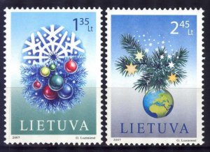 Lithuania 2007 Christmas Mi. 952/3 MNH