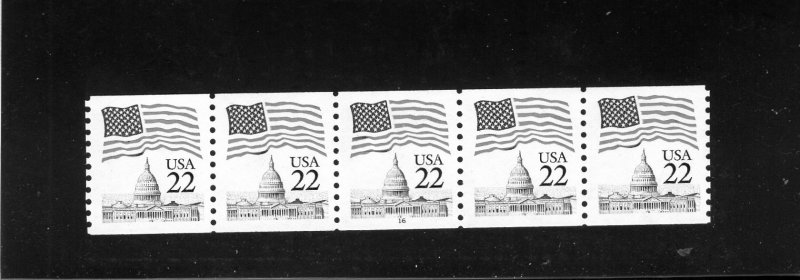 2115 Flag over Capitol, MNH PNC/5 (#16)