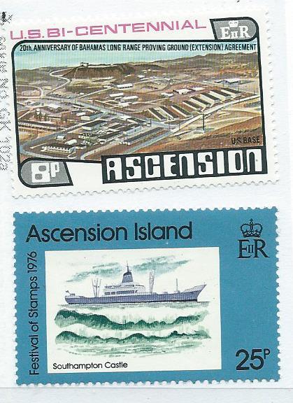 Ascension #214-215 Festival of Stamps 1976  (MNH) CV $0.75