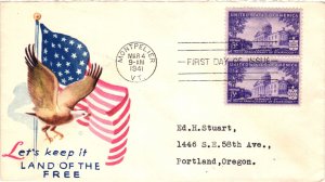 #903 Vermont Statehood - Minkus Cachet