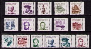 MICRONESIA Sc# 5 - 20 MNH FVF Set16 Explorers Canoe Mountain