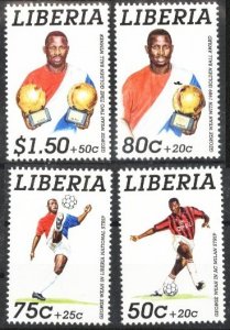 1995 Liberia 1639-1642 Soccer 17,00 €