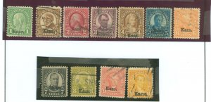 United States #658-668  Single (Complete Set)