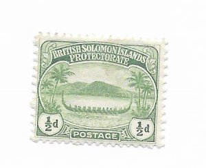 British Soloman Islands #8 MH - Stamp - CAT VALUE $1.60