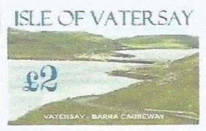 VATERSAY - 2014 -  Barra Causeway - Imperf Single Stamp - M N H - Private Issue