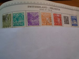 Switzerland  # 219-23/225  used