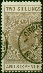 New Zealand 1895 2s Grey-Brown SGF57 Fine Used