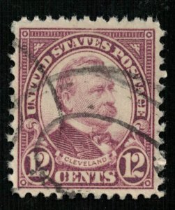 USA, 1923, Grover Cleveland, 12 cents, (1837-1908), SC #564, (3214-Т)