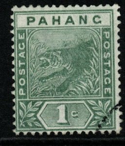 MALAYA PAHANG SG11 1895 1c GREEN FINE USED