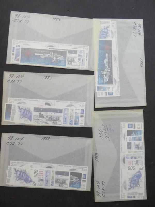 EDW1949SELL : F.S.A.T. 6 x 1983 Year Sets Complete. Sc #98-104, C72-77 Cat $175