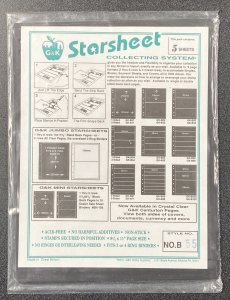 Set Of 2 G&K Starsheet Collecting System 5 Sheets Each (1 W/ 5 Rows,1 W/ 6 Rows)