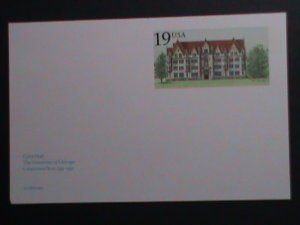 ​UNITED STATES-1991-CENTENNIAL-UNIVERSITY OF CHICAGO-COBB HALL-MNH- POST CARD-