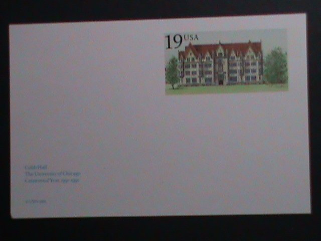 ​UNITED STATES-1991-CENTENNIAL-UNIVERSITY OF CHICAGO-COBB HALL-MNH- POST CARD-