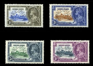 Sierra Leone #166-169S (SG 181-184s) Cat£140, 1935 Silver Jubilee, set of fo...