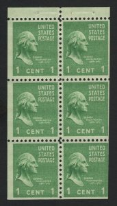 United States MINT Scott Number 804b BOOKLET PANE  MNH  F-VF  #Y1  -  BARNEYS