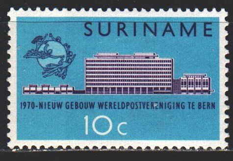 Suriname. 1970. 577 from the series. 100 years of the UPU. MLH.