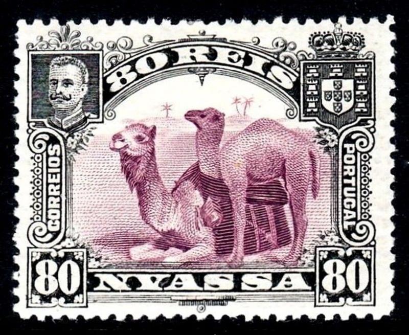 NYASSA - 1901 - CAMELS - AFRICA - 80r - MINT - MNH SINGLE!